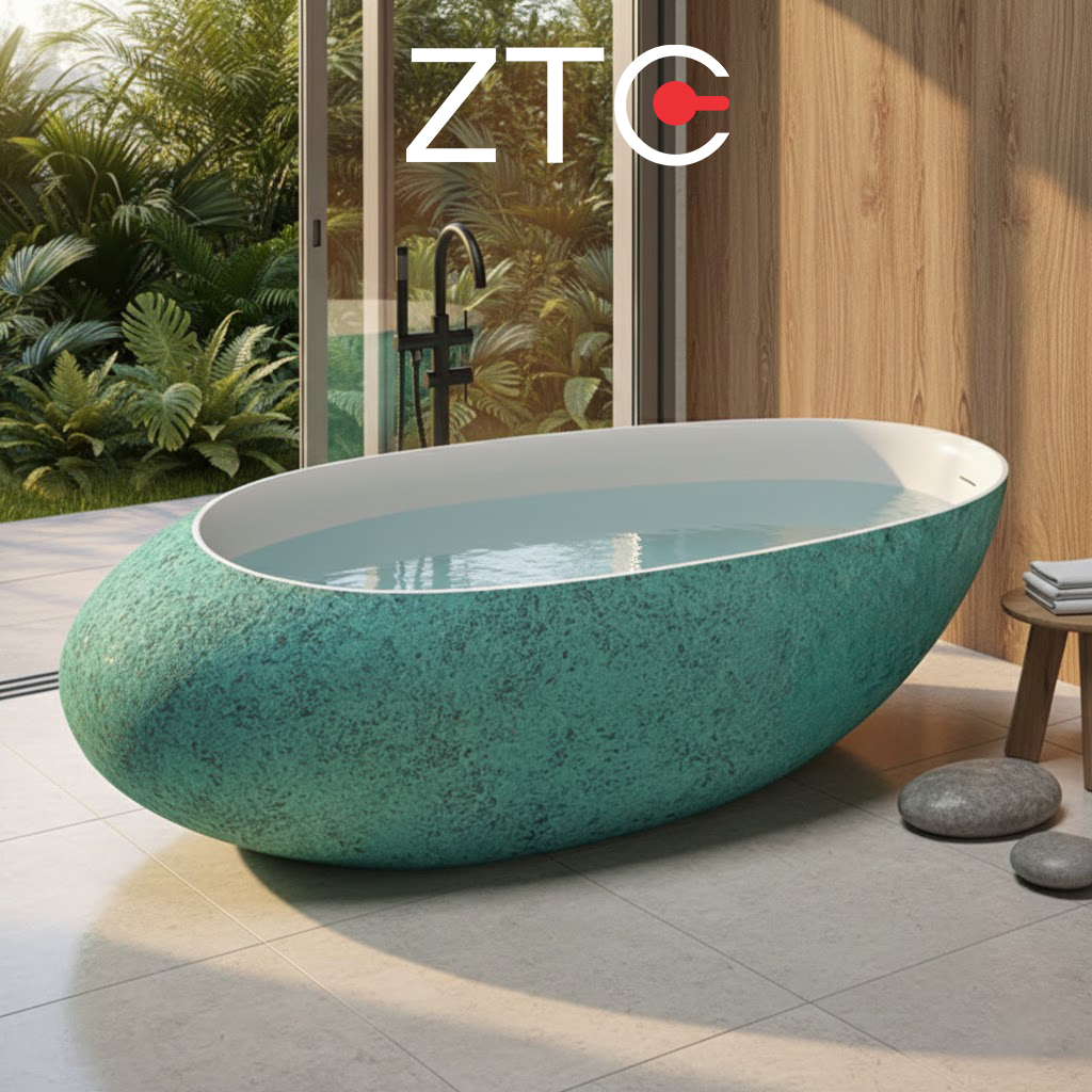 Bồn tắm đá Ellipse Solid Surface ZTC-S102WB